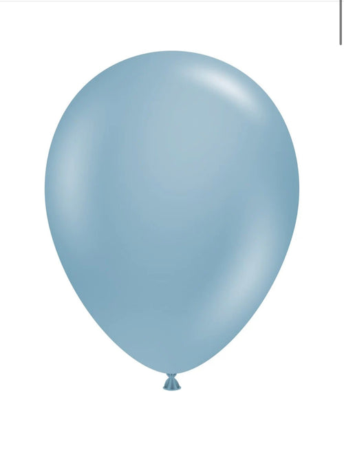 Tuftex Blue Slate 5 inch Latex Balloons 50ct